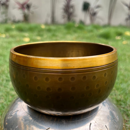 HAMMERED NEPALI SINGING BOWL [BRASS]