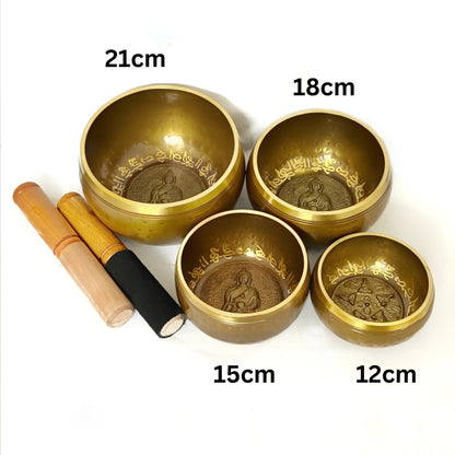 HAMMERED NEPALI SINGING BOWL [BRASS]