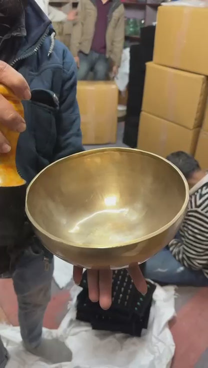 HANDMADE TIBETAN SINGING BOWL [BRONZE]